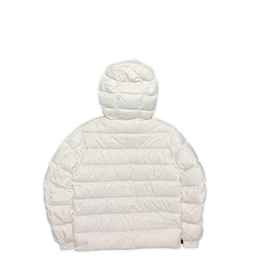 The back of the Moncler White Salzman Puffer Jacket.