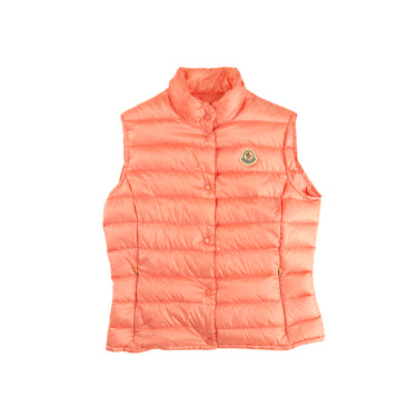 The front of the Moncler Liane Pink Gilet.