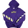 The front of the Off-White Exactly The Opposite Purple Hoodie.