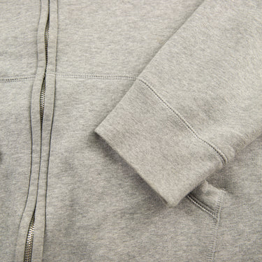 The sleeve of the Burberry Check Hood Grey Zip Hoodie.