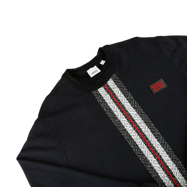 The flat lay of the Burberry TB Monogram Panelled Sweatshirt.