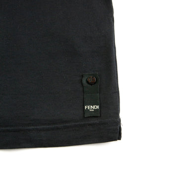The label of the Fendi Crystal Monster Eyes T Shirt.