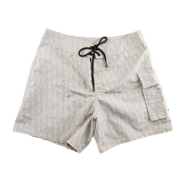 The front of the Dior Oblique Swim Shorts.