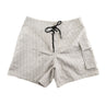 The front of the Dior Oblique Swim Shorts.