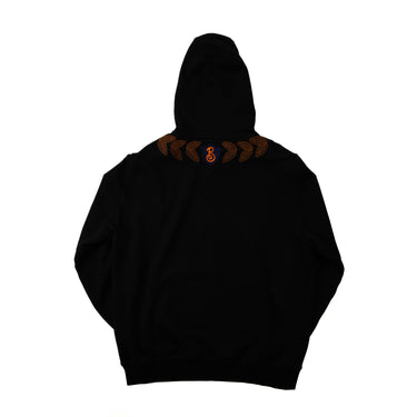 The back of the Burberry Oak Leaf Crest Hoodie.