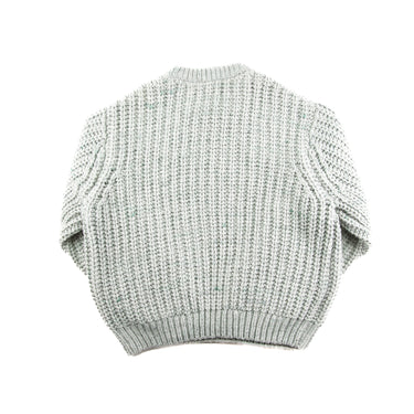 The back of the Kith Lyon Grey Knit Sweater.