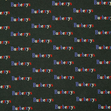 The logo print of the Burberry Repeat Logo Black T Shirt.