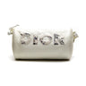 The front of the Dior x Daniel Arsham White Leather Roller Bag.