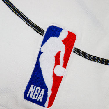 The logo of the Louis Vuitton x NBA Embroidered T Shirt.