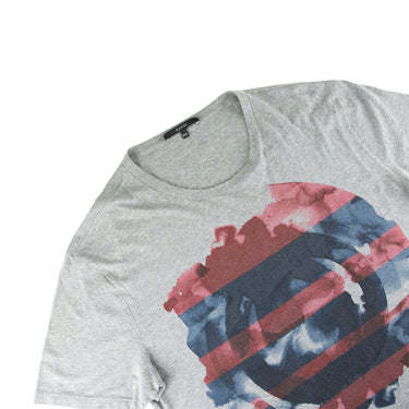 The logo of the Gucci Watercolour Logo Grey T Shirt.