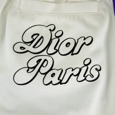 The logo of the Dior x ERL Acetate 47 Shorts.
