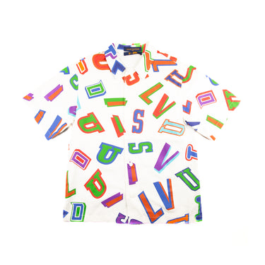 The front of the Louis Vuitton x NBA Basketball Letters Overshirt.