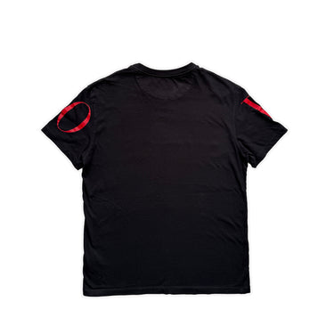 The back of the Valentino Red Logo Black T Shirt.