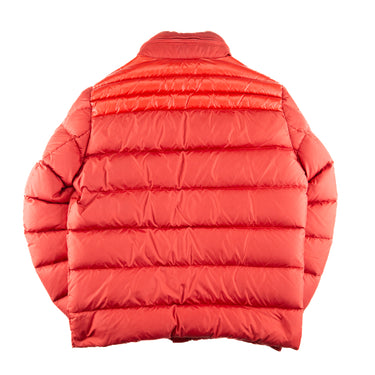 The back of the Moncler Red Dinant Puffer Jacket.
