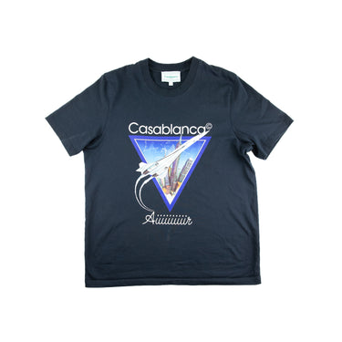 The front of the Casablanca Air Concorde Navy T Shirt.