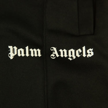 The logo of the Palm Angels Rainbow Black Sweatpants.