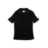 The front of the Aime Leon Dore Mesh Knit Black Polo.