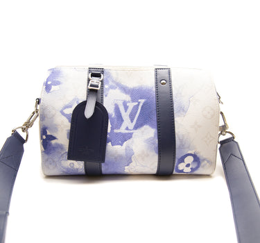 The front of the Louis Vuitton City Keepall Monogram Watercolour Bag.