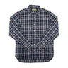 The front of the Burberry Navy Check Equestrian Knight Shirt.