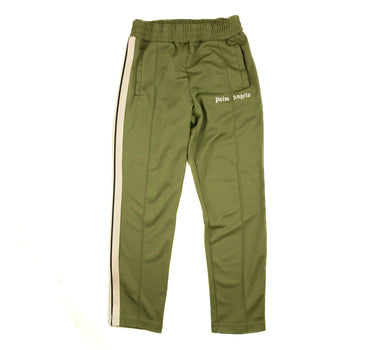 The front of the Palm Angels  Khaki Sweatpants S.