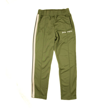 The front of the Palm Angels  Khaki Sweatpants S.