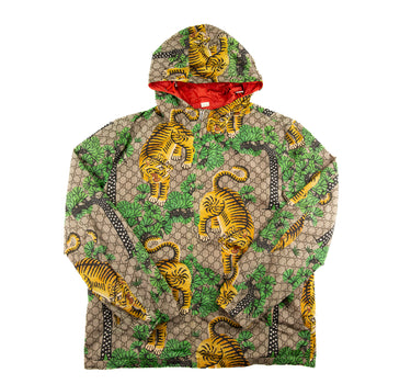 The front of the Gucci Tiger Windbreaker.