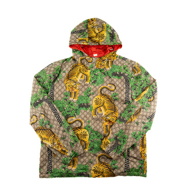 The front of the Gucci Tiger Windbreaker.