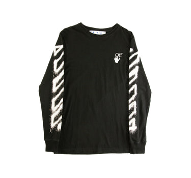 The front of the Off-White Spray Arrows Long Sleeve T Shirt.