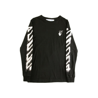 The front of the Off-White Spray Arrows Long Sleeve T Shirt.