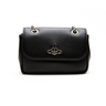 The front of the Vivienne Westwood Re-Vegan Grain Small Crossbody Bag in black.