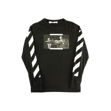 The front of the Off-White Caravaggio Black Long Sleeve T-Shirt.