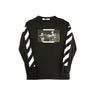 The front of the Off-White Caravaggio Black Long Sleeve T-Shirt.