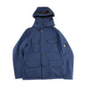 The front of the C.P. Company Navy Goggle Soft Shell Jacket.
