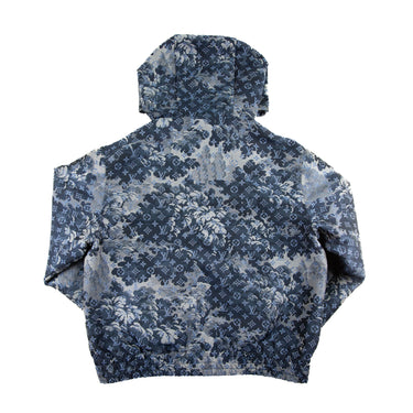 The back of the Louis Vuitton Monogram Tapestry Jacket.
