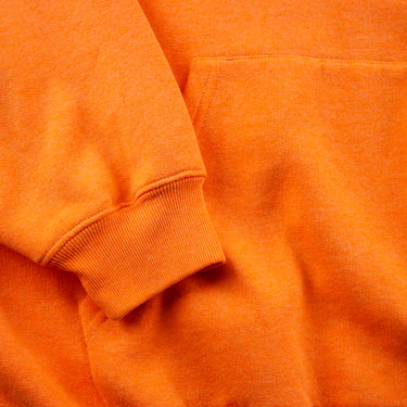 The sleeve of the Balenciaga Orange Languages Hoodie.