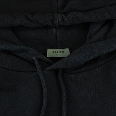 The label of the Celine Logo Black Hoodie.