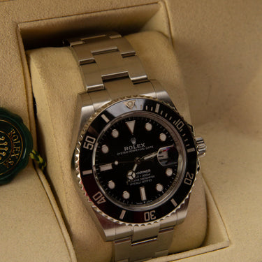 The watch dial of the Rolex Submariner Date 41mm 126610LN 2024.