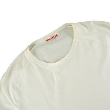 The collar of the Prada Sport White T Shirt.