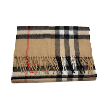 The  of the Burberry Luxury Cashmere Archive Beige Scarf.
