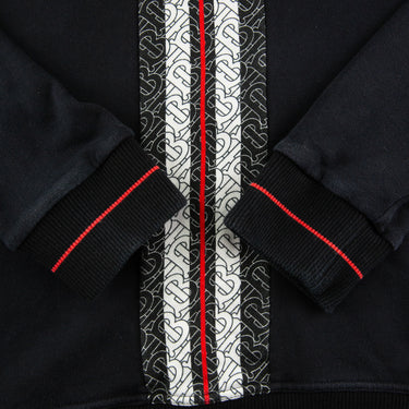 The sleeves of the Burberry TB Monogram Panelled Sweatshirt.