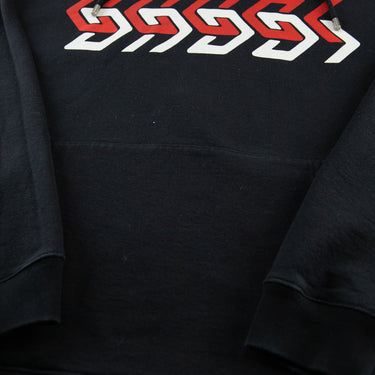 The logo of the Gucci Geometric Block Logo Hoodie.