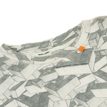 The collar of the Off-White Multi Arrows Grey Sweatshirt.
