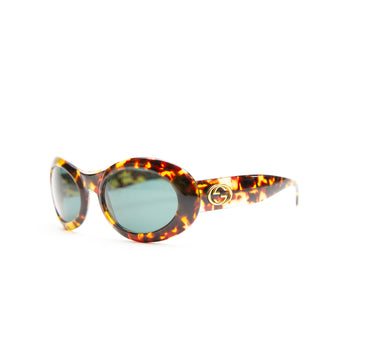 The side of the Gucci GG 2400 N S Tortoise Shell Sunglasses.