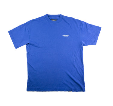The front of the Represent Owners Club Blue T Shirt.