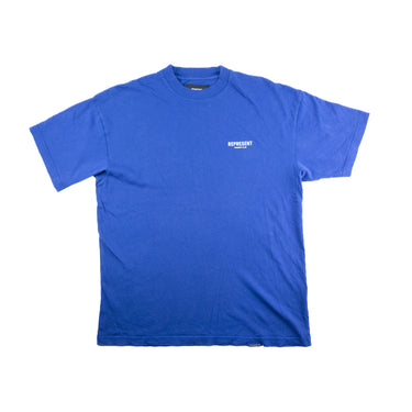 The front of the Represent Owners Club Blue T Shirt.