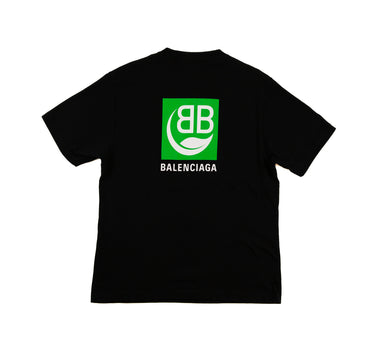 The back of the Balenciaga Bio Logo Black T Shirt.