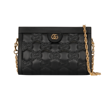 The front of the Gucci GG Matelasse Black Bag.