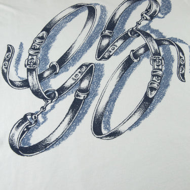 The front of the Gucci Belt White T Shirt.