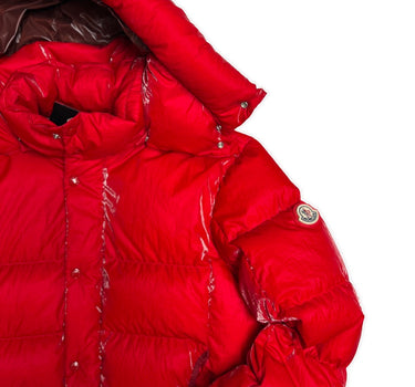 The logo of the Moncler Verdon Coated Down Puffer Jacket.