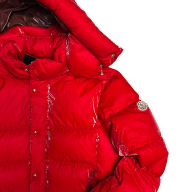 The logo of the Moncler Verdon Coated Down Puffer Jacket.